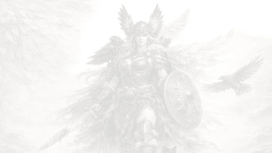 Illustrated Portrait of Freya - Viking Goddess of War