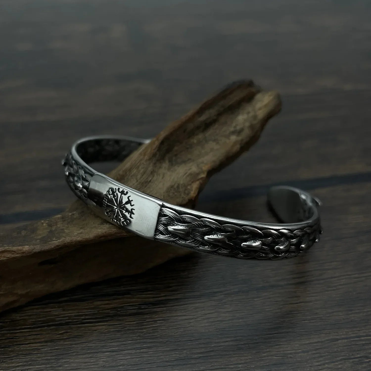 Fenrir Stainless Steel Woven Cuff