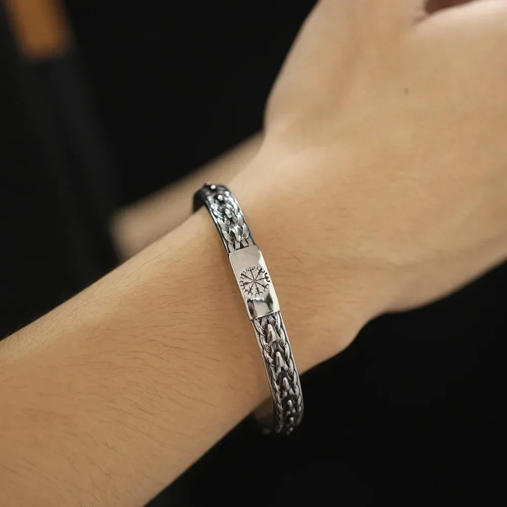 Fenrir Stainless Steel Woven Cuff