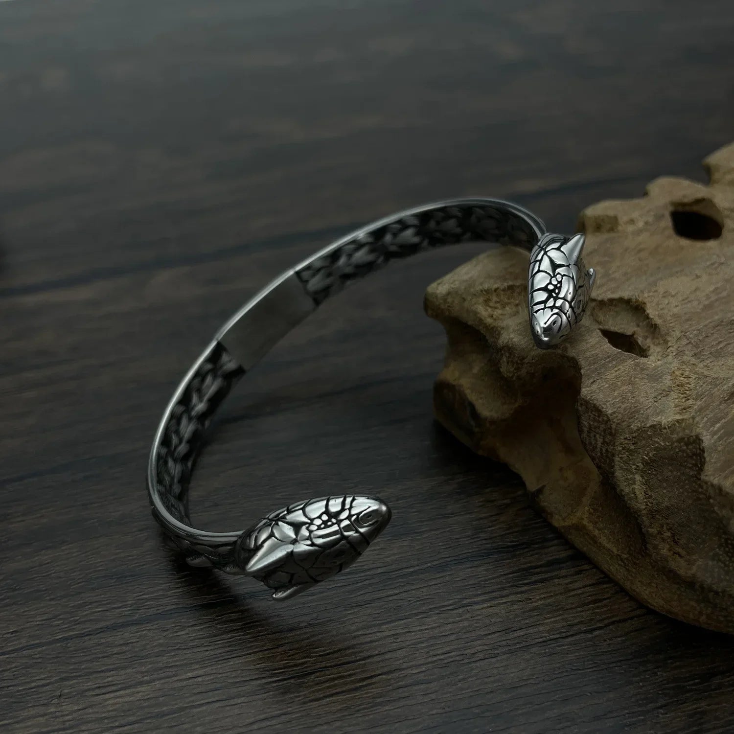 Fenrir Stainless Steel Woven Cuff