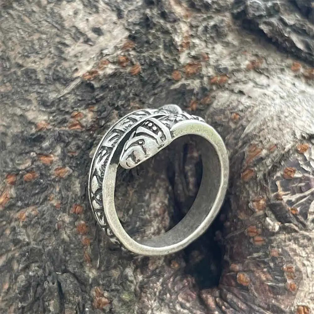 Dragon Rune Adjustable Ring - Vikheim