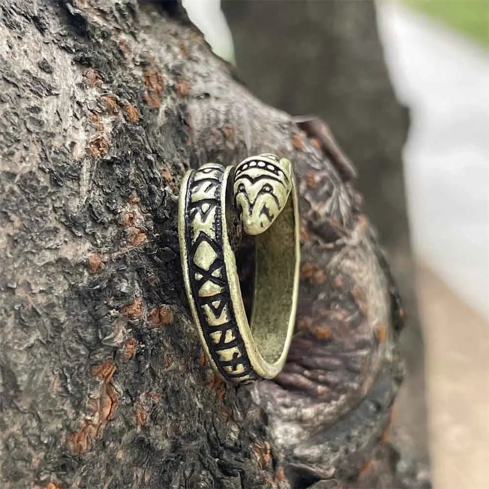 Dragon Rune Adjustable Ring - Vikheim
