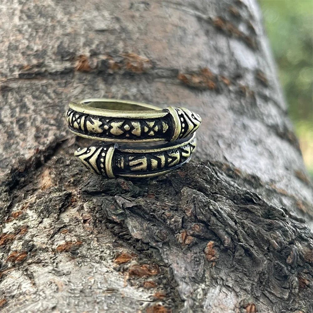 Dragon Rune Adjustable Ring - Vikheim