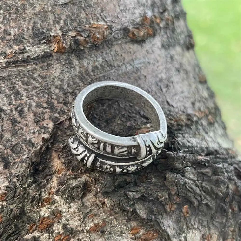Dragon Rune Adjustable Ring - Vikheim