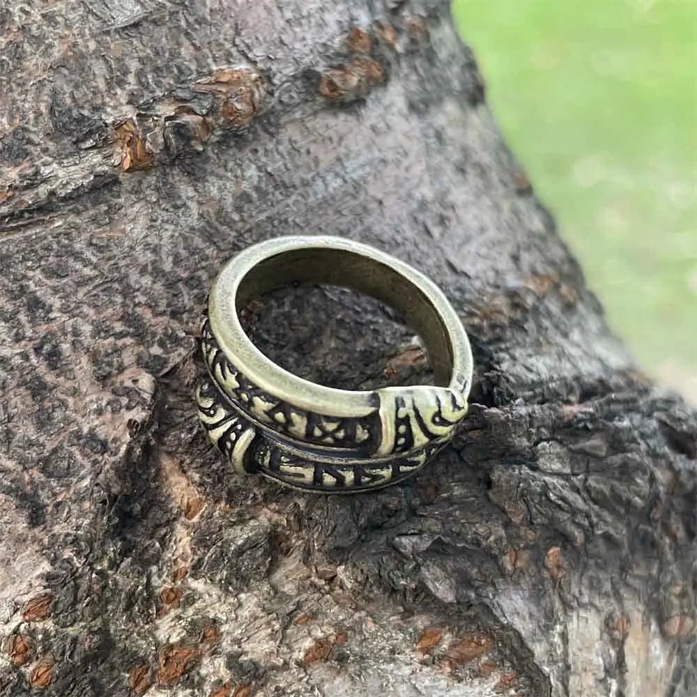 Dragon Rune Adjustable Ring - Vikheim
