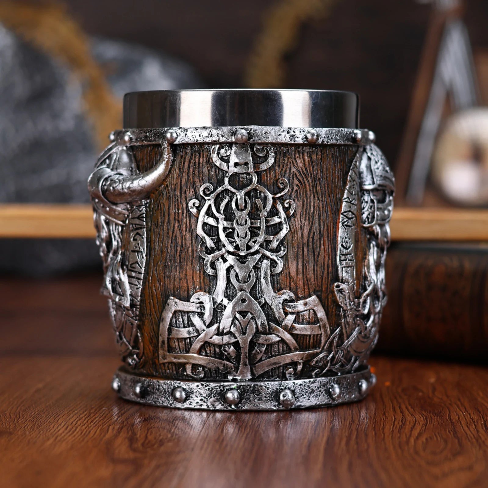 Medieval Viking Dragon Beer Mug | Norse Drinking Vessel - Vikheim