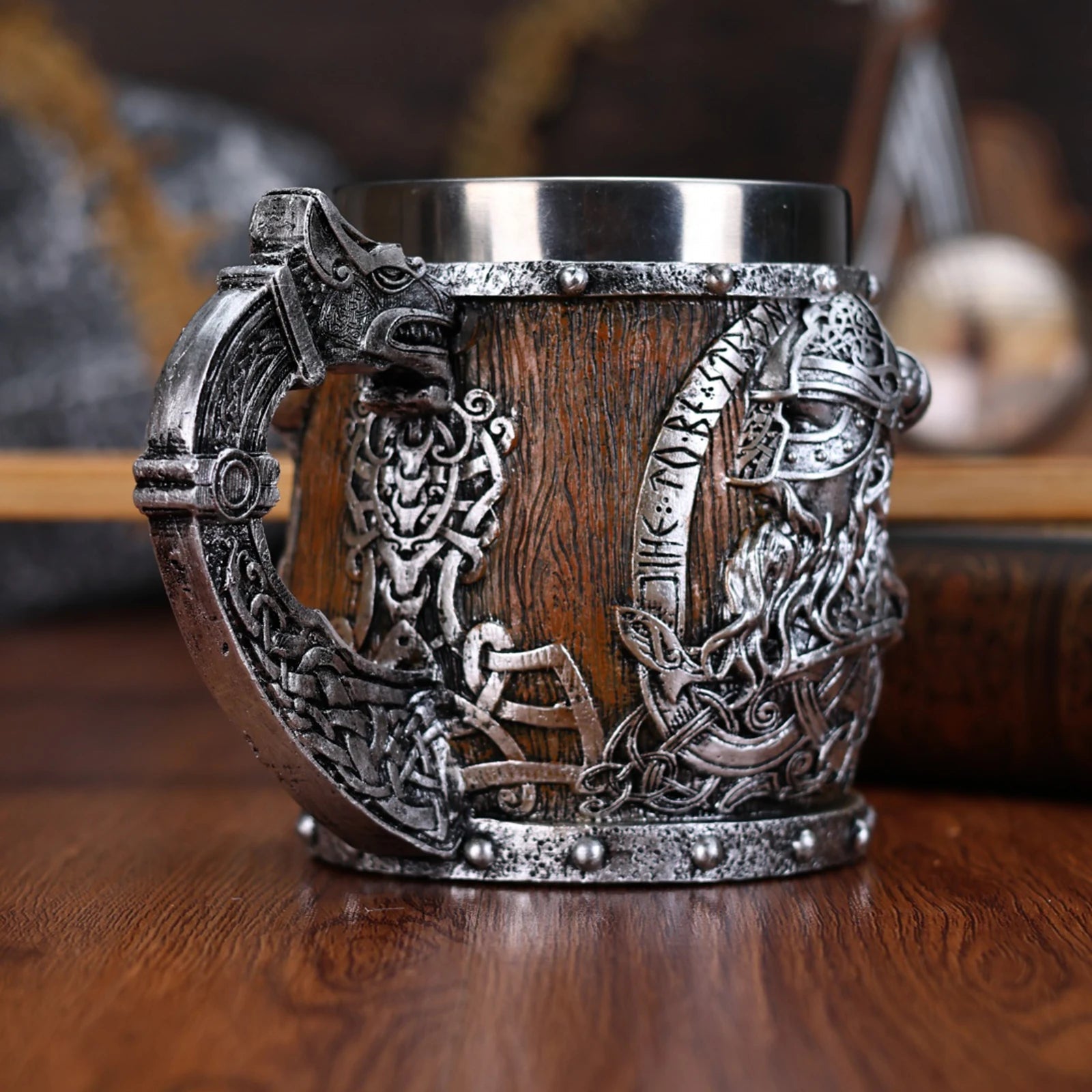 Medieval Viking Dragon Beer Mug | Norse Drinking Vessel - Vikheim