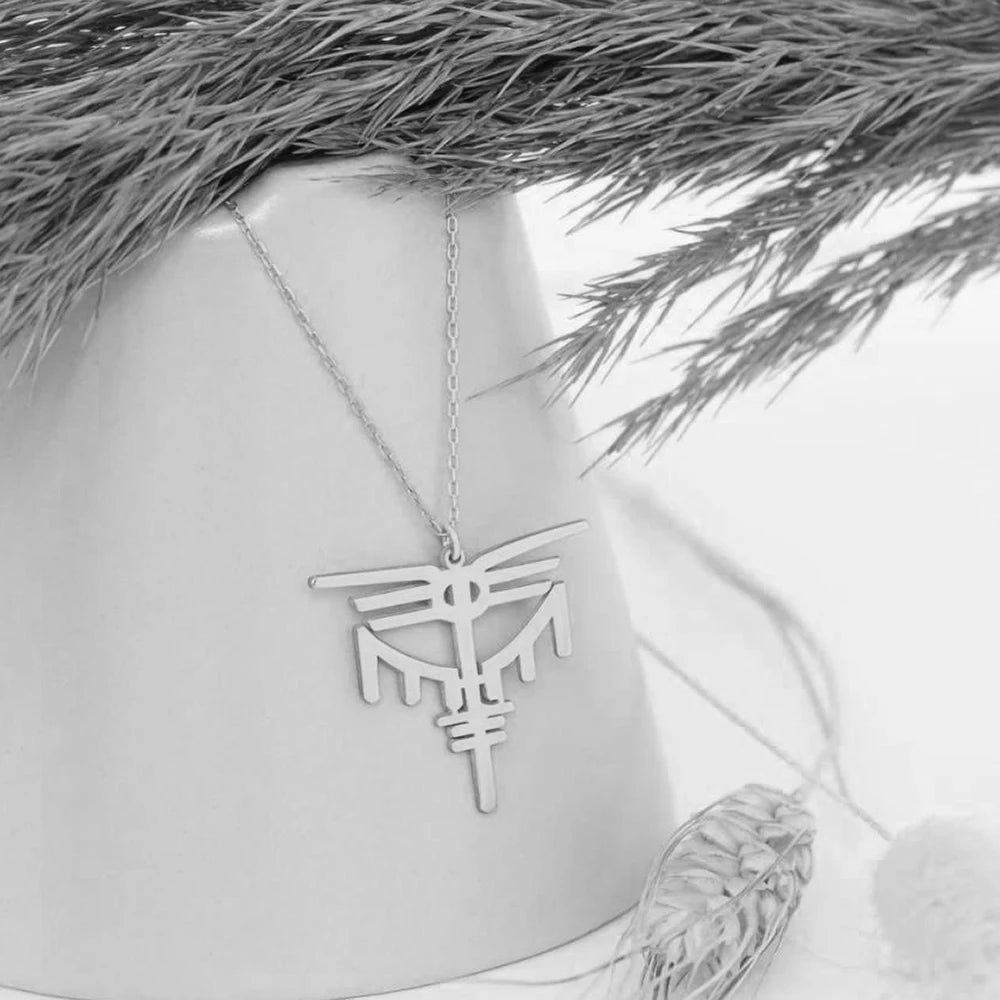Nordic Female Warrior Goddess Necklace – Stainless Steel Valkyrie Amulet - Vikheim