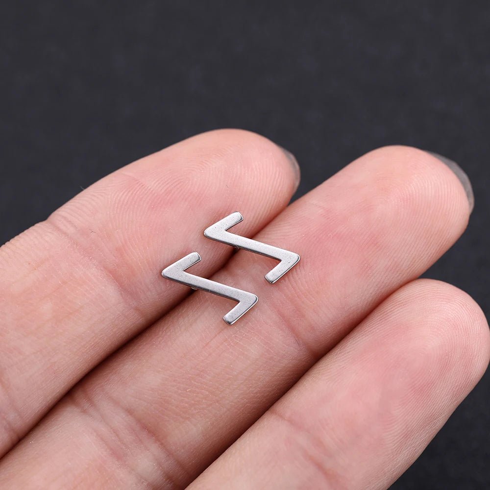 Nordic Runes Letter Stud Earrings - Vikheim