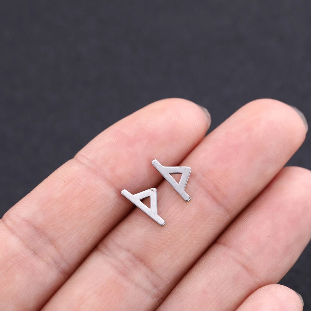 Nordic Runes Letter Stud Earrings - Vikheim