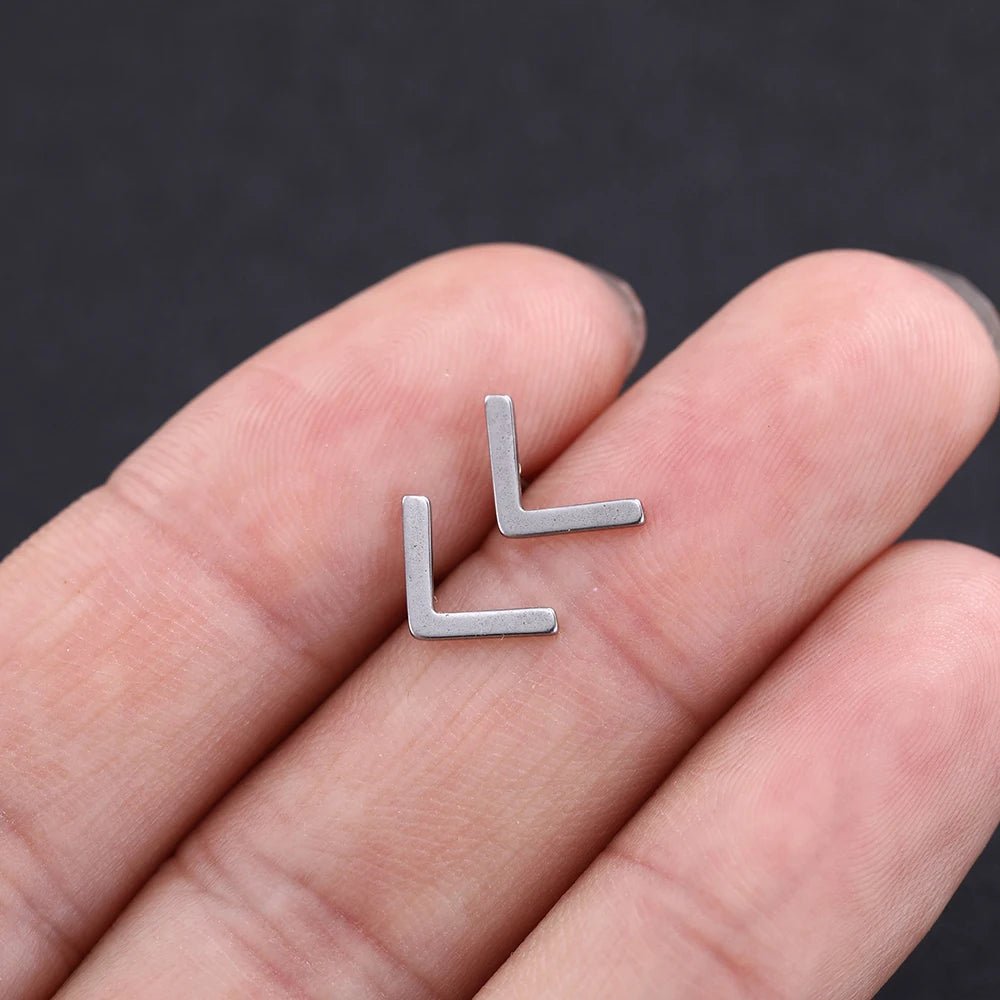 Nordic Runes Letter Stud Earrings - Vikheim