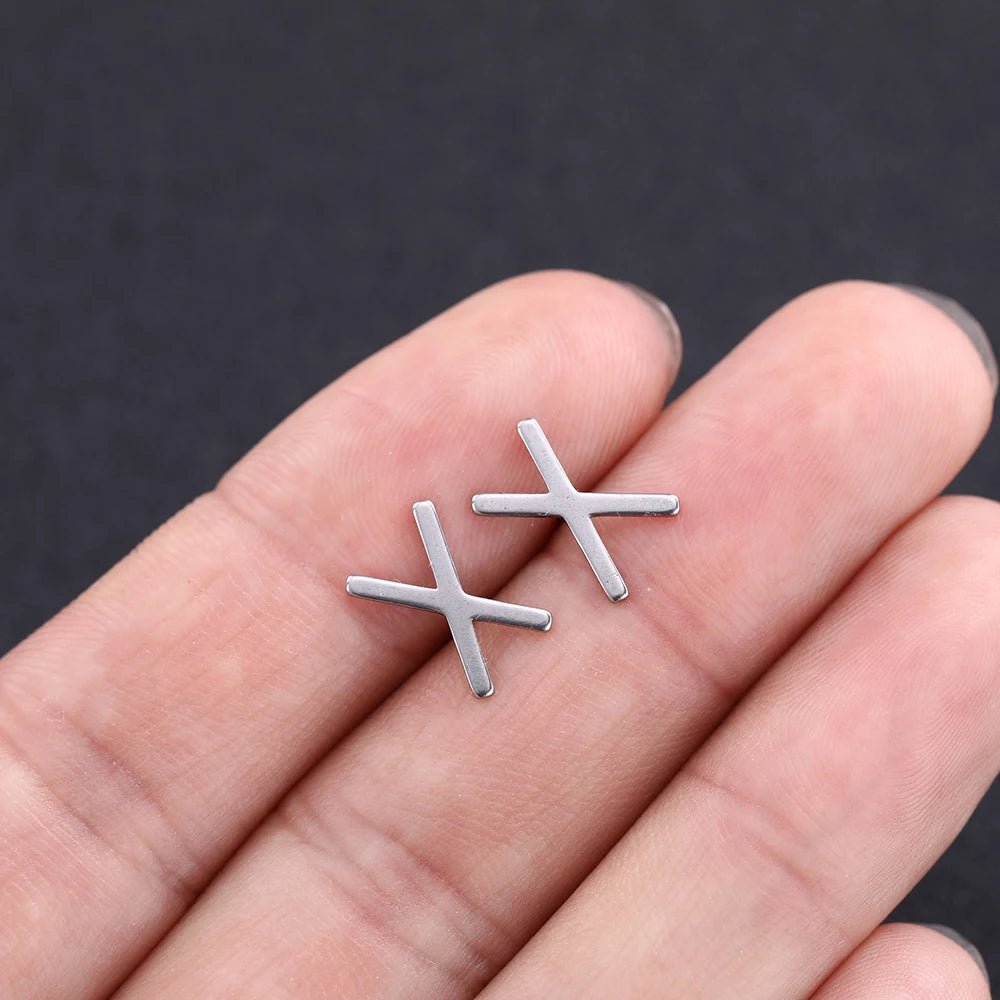 Nordic Runes Letter Stud Earrings - Vikheim