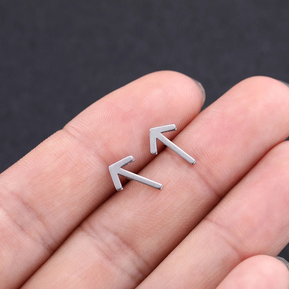 Nordic Runes Letter Stud Earrings - Vikheim