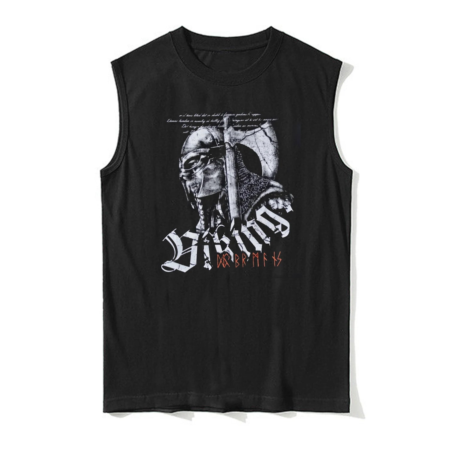 Norse Warrior Tank Top | Vintage Viking Sleeveless Shirt - Vikheim