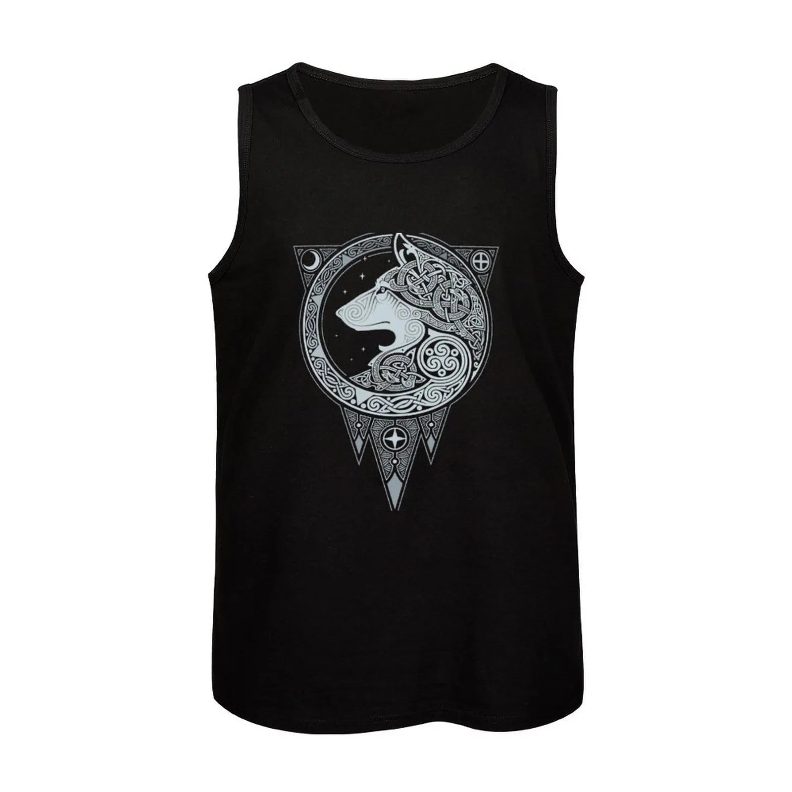 Norse Wolf Fenrir Tank Top - Black - Vikheim