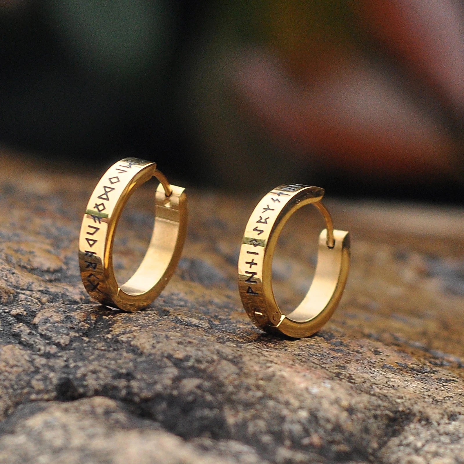 Rune Hoop Earrings - Vikheim