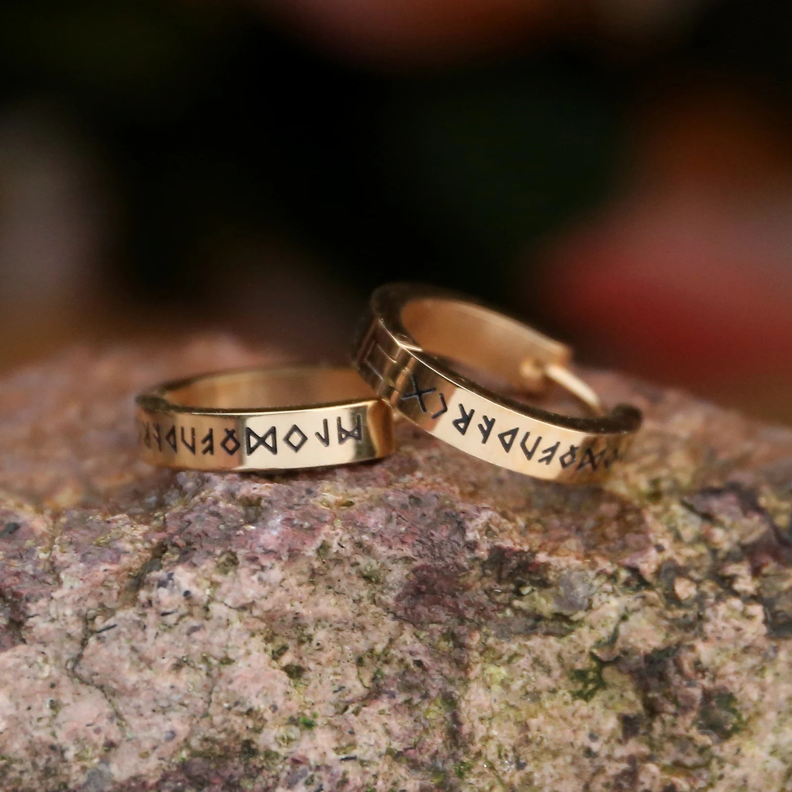 Rune Hoop Earrings - Vikheim