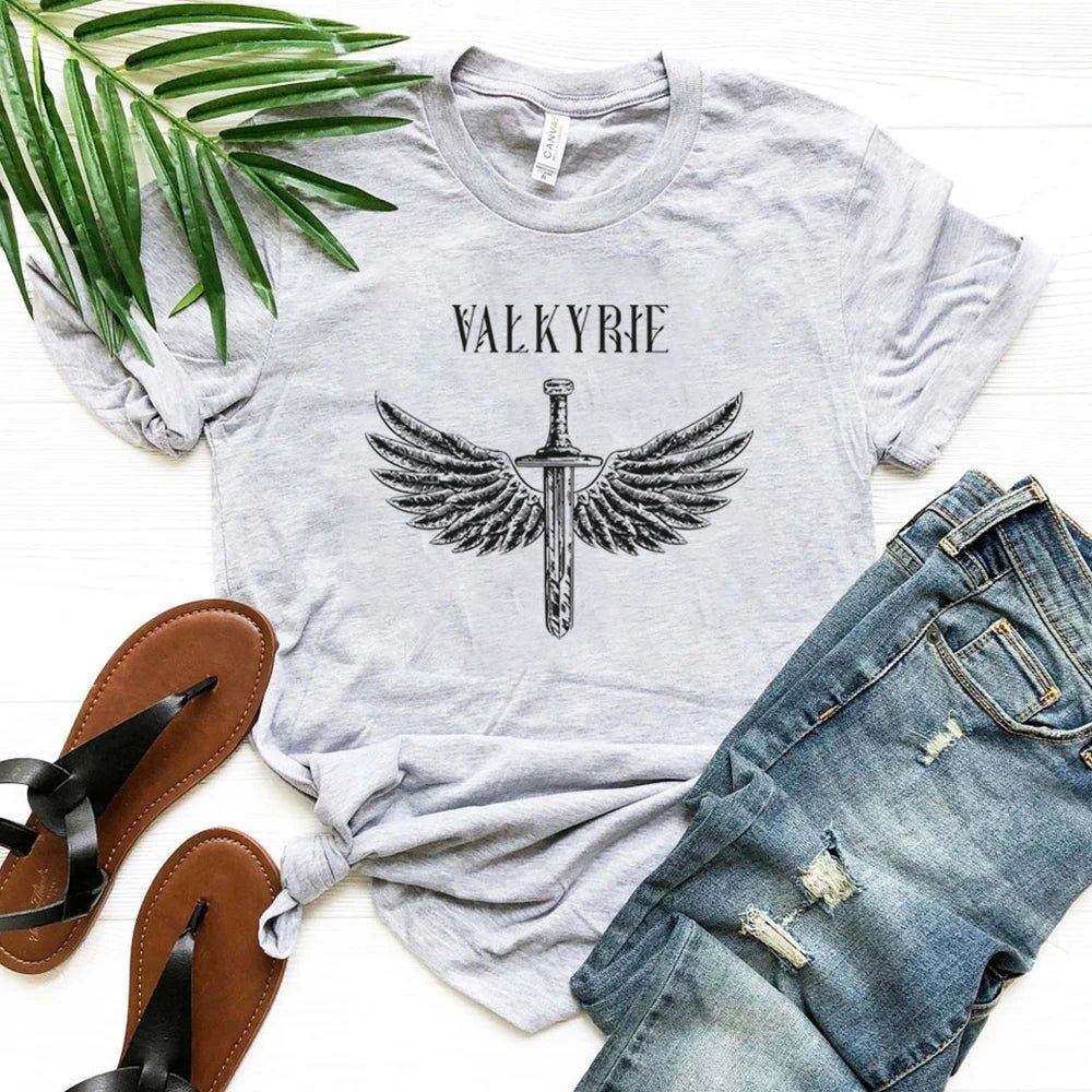 Valkyrie Norse - Inspired Court of Silver Flames T-Shirt - Vikheim