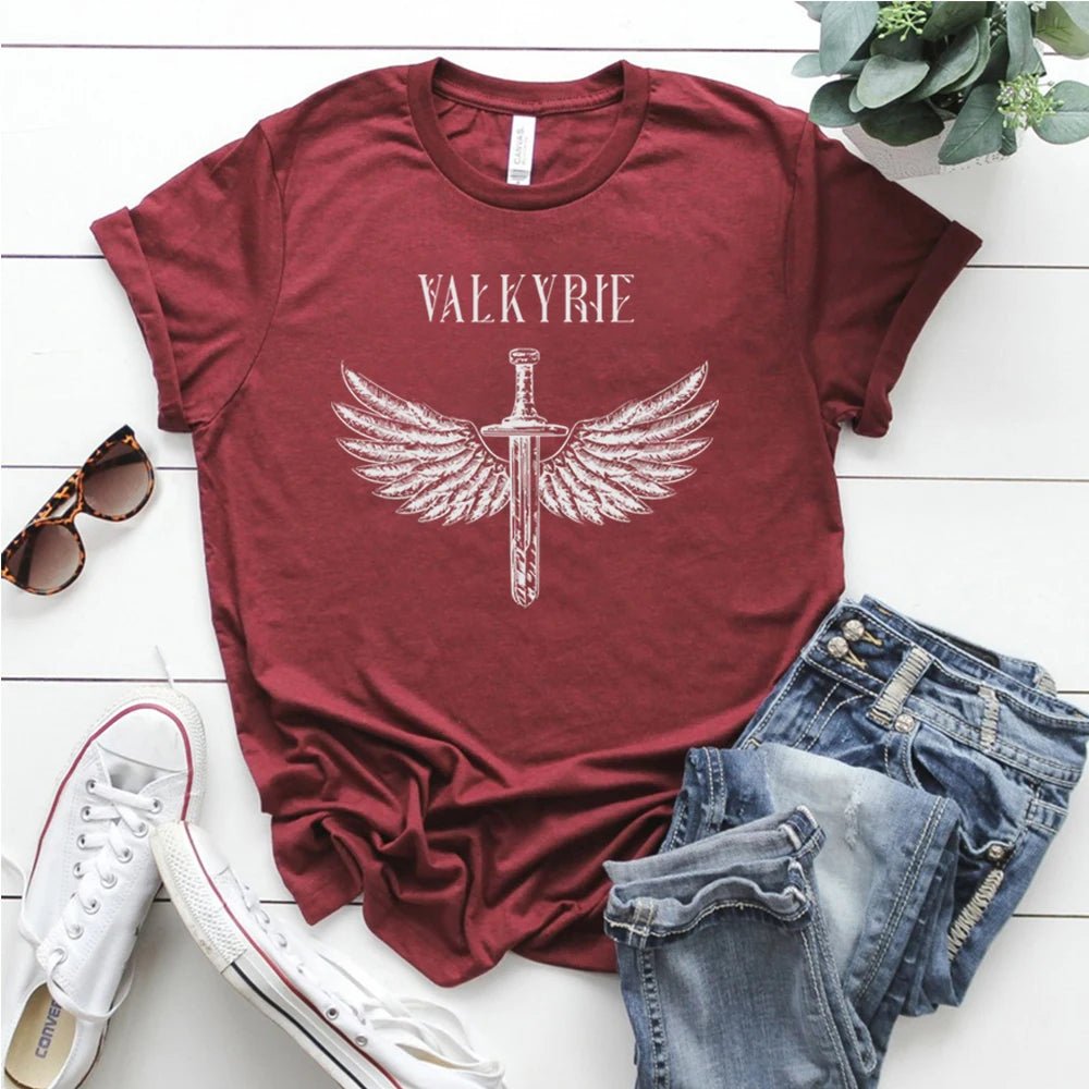 Valkyrie Norse - Inspired Court of Silver Flames T-Shirt - Vikheim