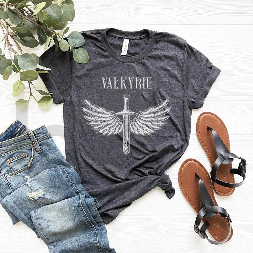 Valkyrie Norse - Inspired Court of Silver Flames T-Shirt - Vikheim