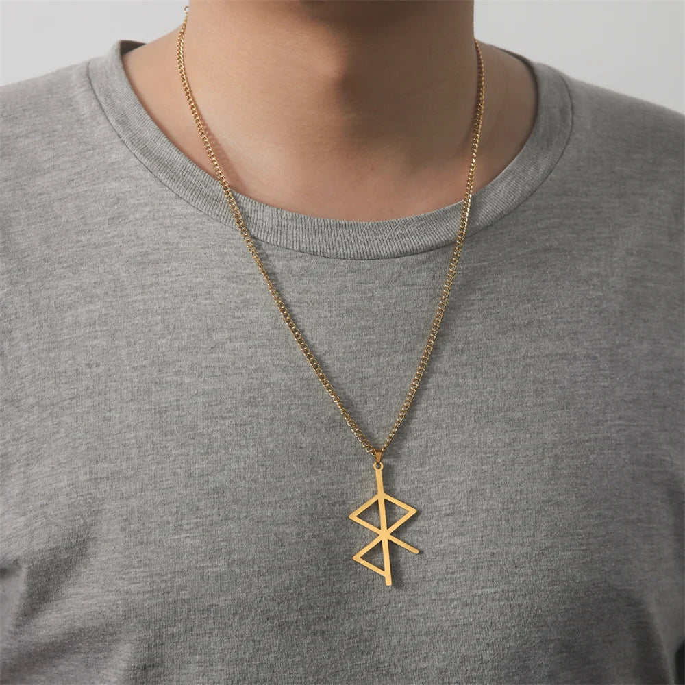 Viking Berkana - Raido Rune Necklace - Vikheim