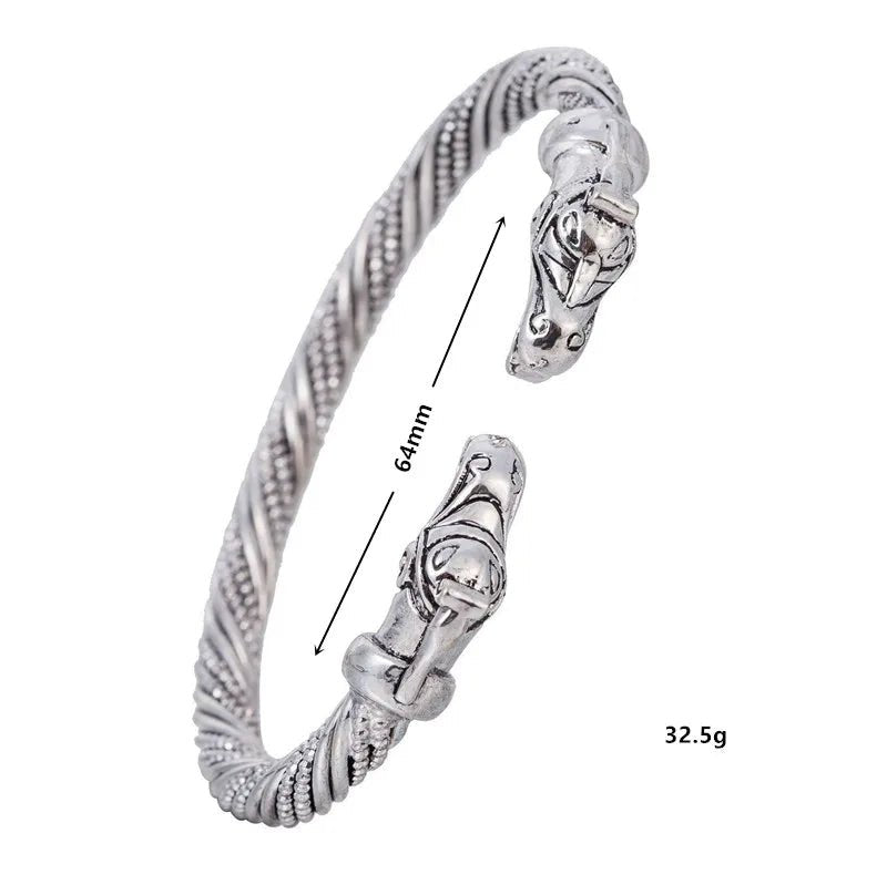 Viking Men's Animal Head Cuff Bracelet - Vikheim