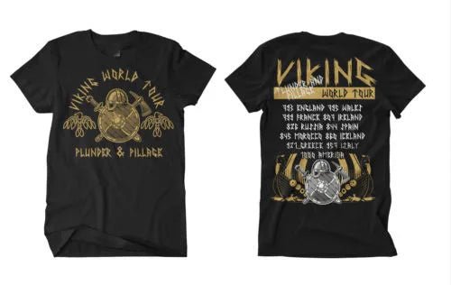 Viking World Tour Men's T-Shirt | Norse Journey Tee - Vikheim