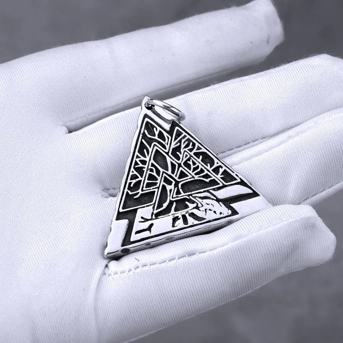 Viking Yggdrasil & Valknut Necklace – Stainless Steel - Vikheim