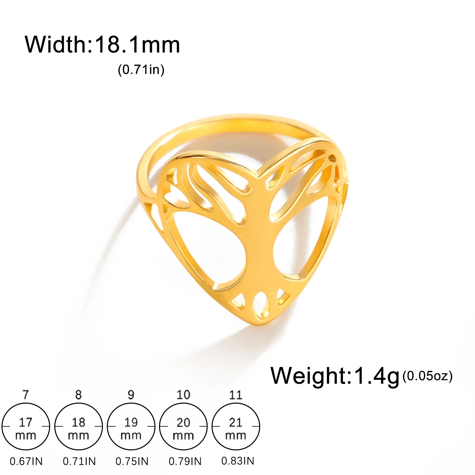Yggdrasil Heart Ring – Sterling Silver - Vikheim